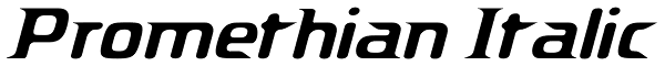 Promethian Italic Font