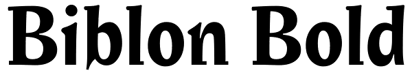 Biblon Bold Font