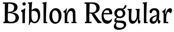 Biblon Regular Font