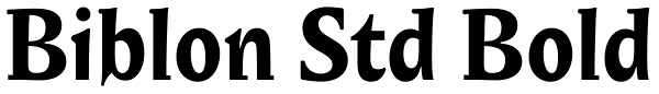 Biblon Std Bold Font