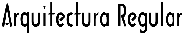 Arquitectura Regular Font