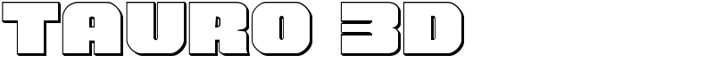 Tauro 3D Font