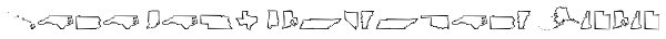 Mini Pics Borderline Cutout Font