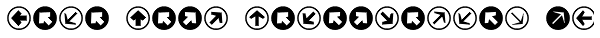Mini Pics Directional RA Font