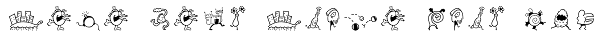 Mini Pics Mardi Gras Hop Font