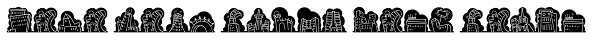 Mini Pics Naked City Night Font