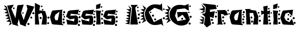 Whassis ICG Frantic Font