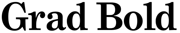 Grad Bold Font