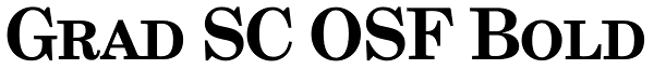 Grad SC OSF Bold Font