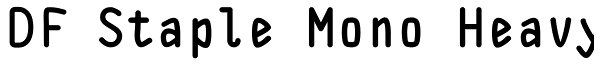 DF Staple Mono Heavy Font