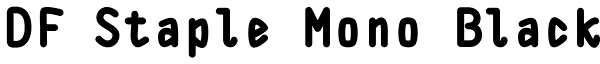 DF Staple Mono Black Font