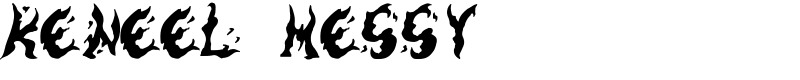 Keneel Messy Font