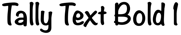 Tally Text Bold 1 Font