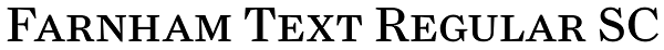 Farnham Text Regular SC Font