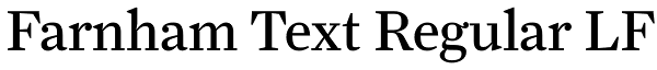 Farnham Text Regular LF Font