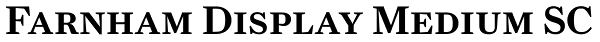 Farnham Display Medium SC Font