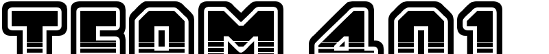 Team 401 Font
