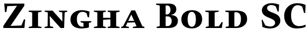 Zingha Bold SC Font