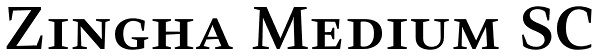 Zingha Medium SC Font