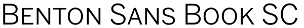 Benton Sans Book SC Font