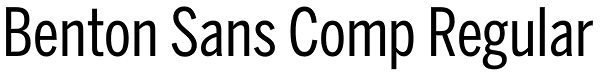 Benton Sans Comp Regular Font
