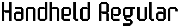 Handheld Regular Font
