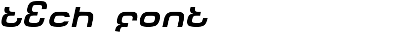 Tech Font Font