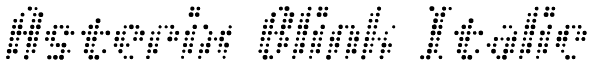 Asterix Blink Italic Font