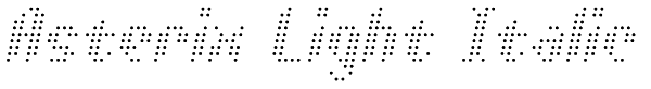 Asterix Light Italic Font