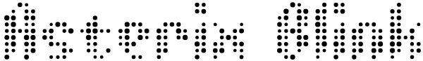 Asterix Blink Font