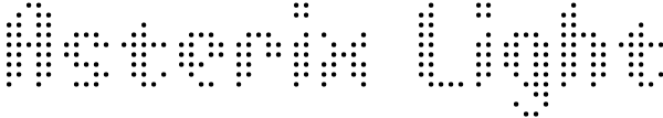 Asterix Light Font