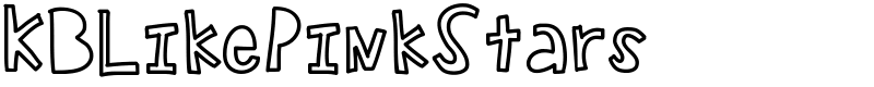 KBLikePinkStars Font