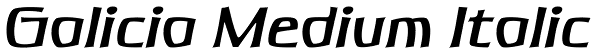Galicia Medium Italic Font