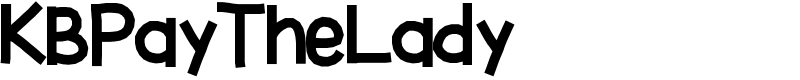 KBPayTheLady Font