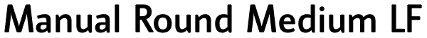 Manual Round Medium LF Font