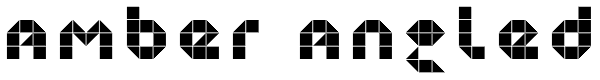 Amber Angled Font