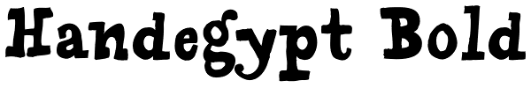 Handegypt Bold Font