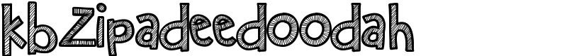 KBZipaDeeDooDah Font