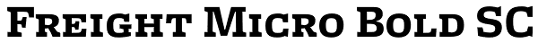 Freight Micro Bold SC Font