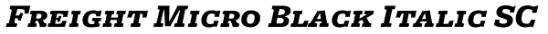 Freight Micro Black Italic SC Font