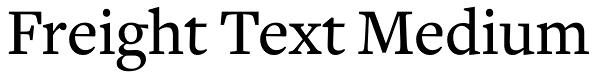 Freight Text Medium Font