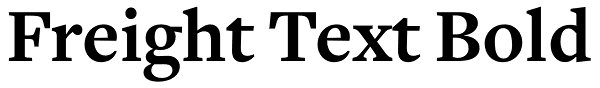 Freight Text Bold Font