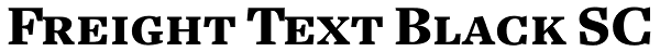 Freight Text Black SC Font