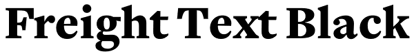 Freight Text Black Font
