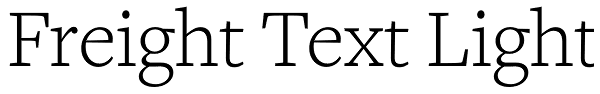 Freight Text Light Font