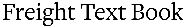 Freight Text Book Font