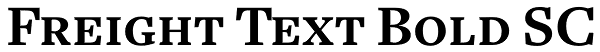 Freight Text Bold SC Font