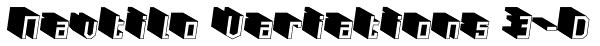 Navtilo Variations 3-D Font