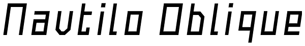Navtilo Oblique Font