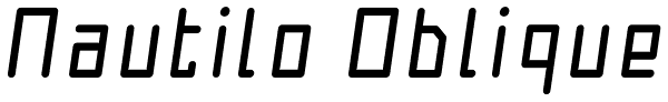 Nautilo Oblique Font